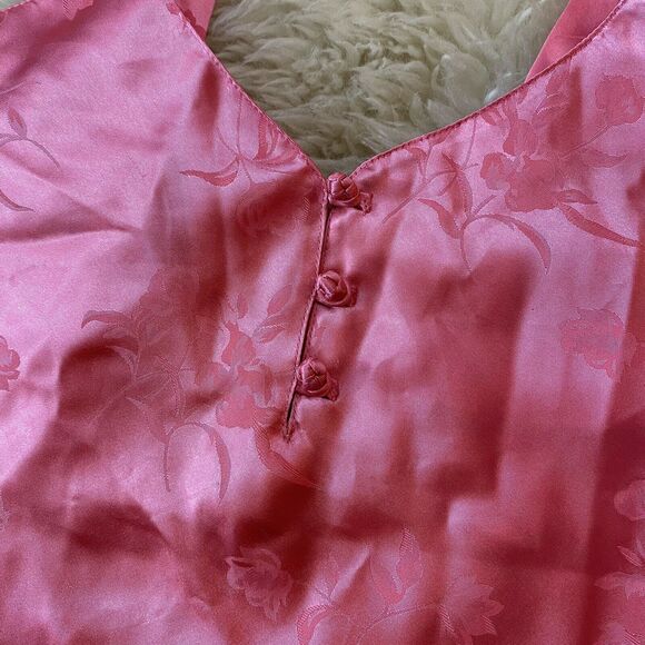 Morgan Taylor Intimates Lingerie Womens Small Pink Vintage 90s Satin Chemise - Picture 3 of 7